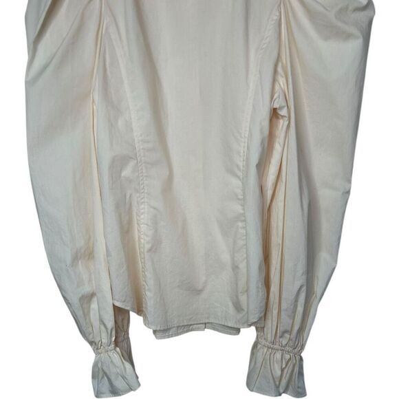 Ulla Johnson Marietta Puff Sleeve Blouse in DogWood Size 4 Cream Victorian - Picture 5 of 11